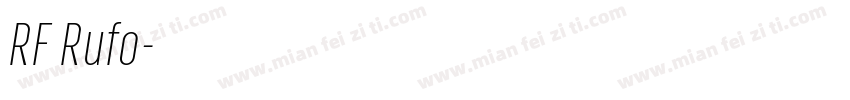 RF Rufo字体转换